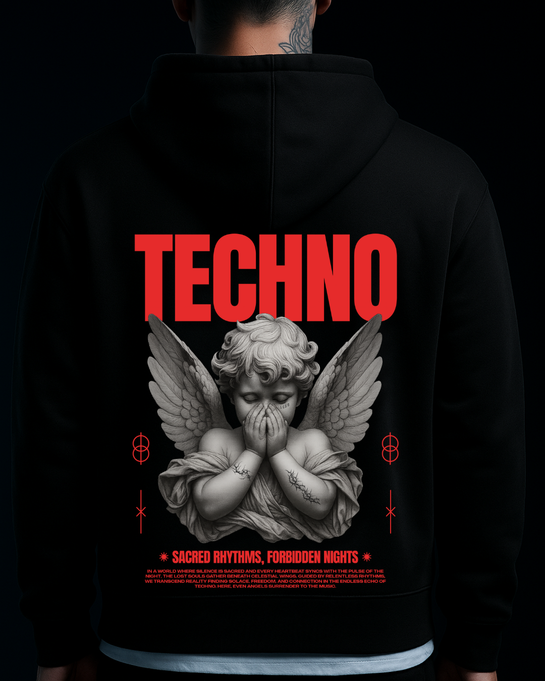 FORBIDDEN NIGHTS - Oversized Zipper Hoodie