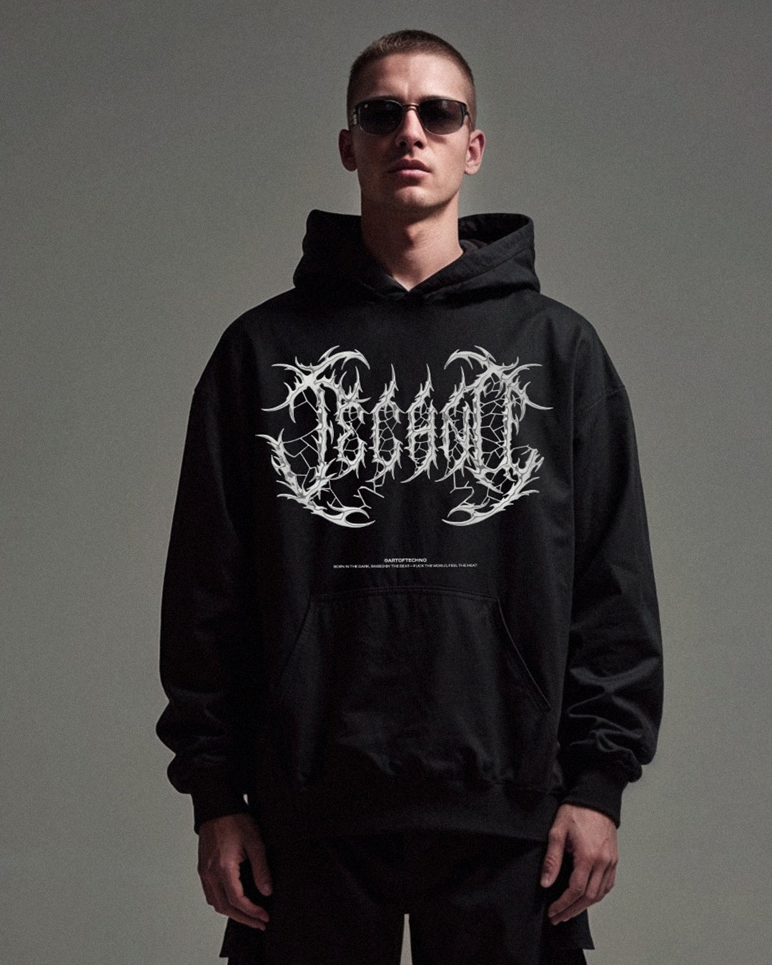 Art of Techno Oversized Hoodie - Shadow Collection