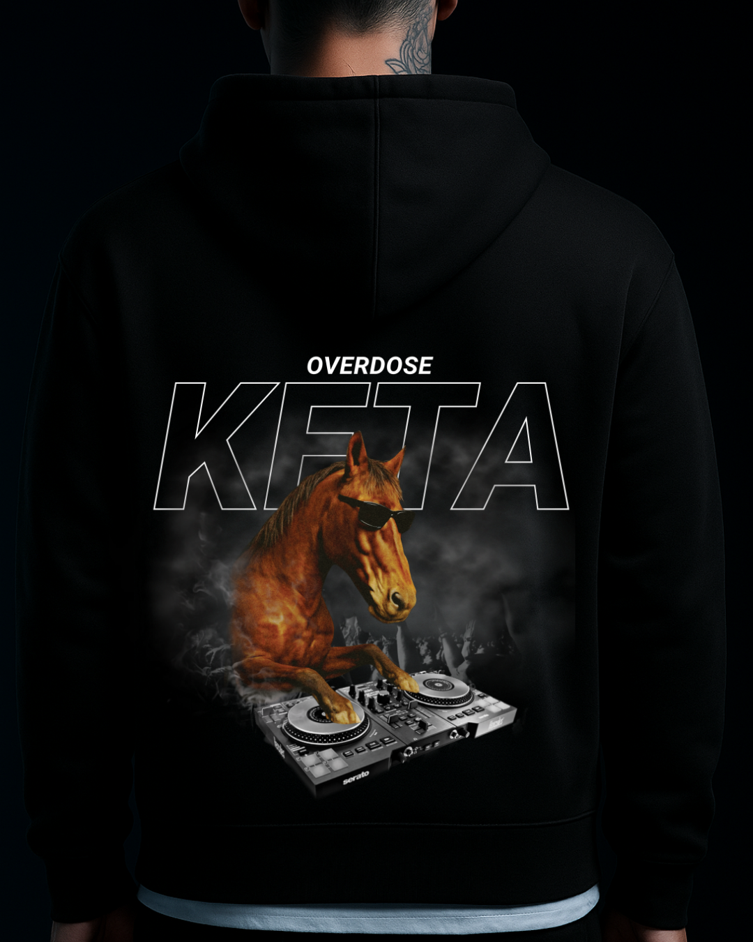 KETA OVERDOSE - Oversized Zipper Hoodie