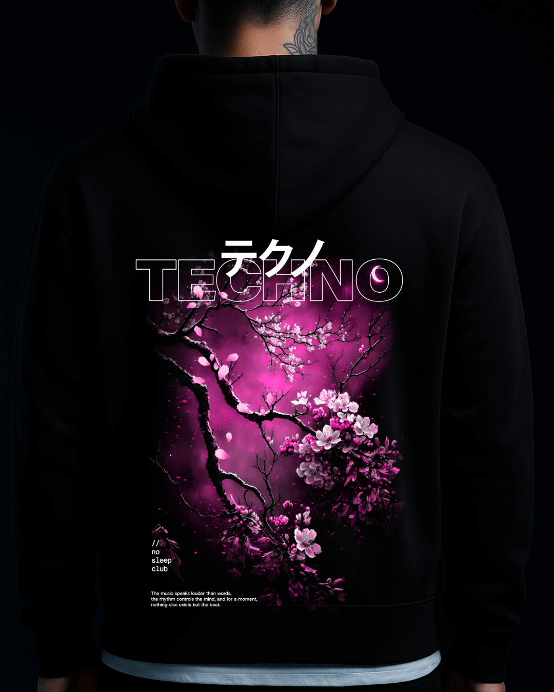 Cherry blossom - Oversized Zipper Hoodie