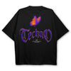 Techno Butterfly Oversized T-Shirt