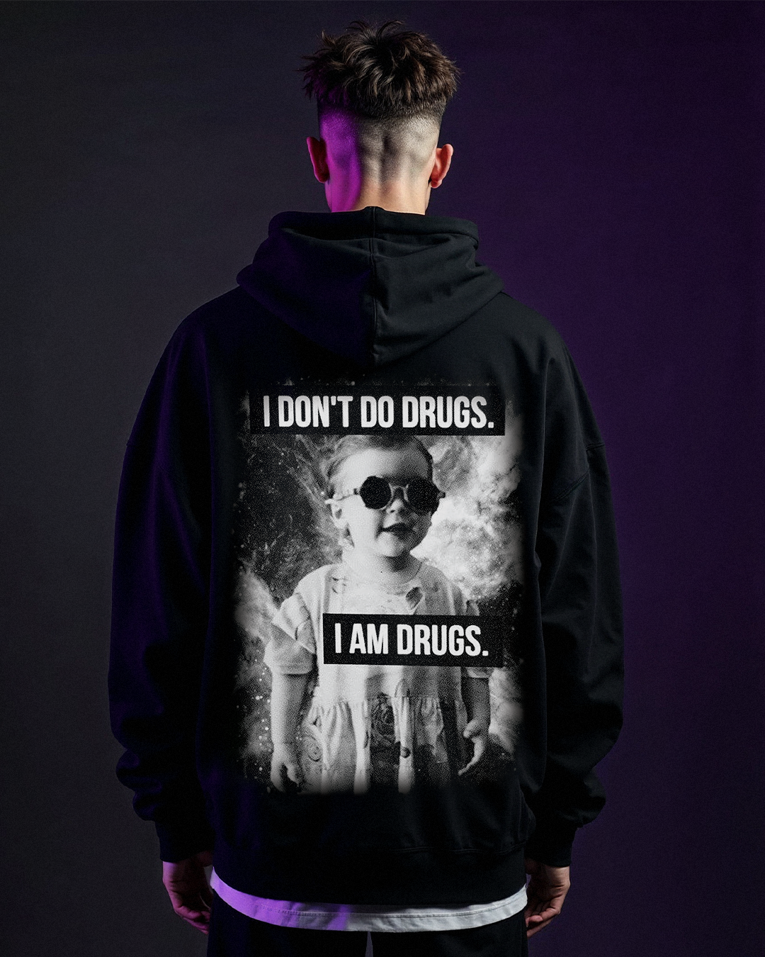 I am Drugs Oversized Hoodie Unisex