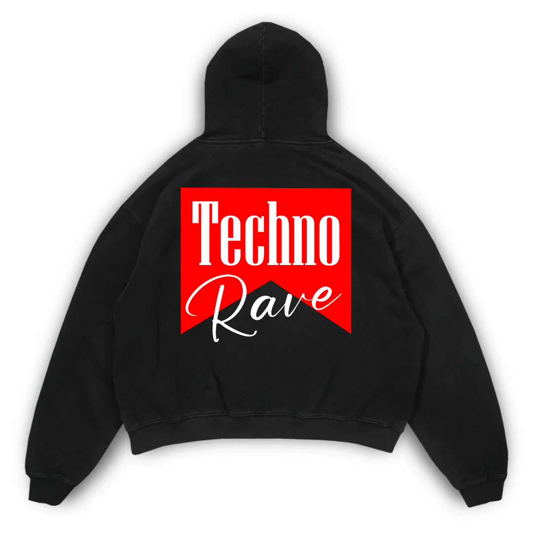 TECHNO RAVE OVERSIZED HOODIE