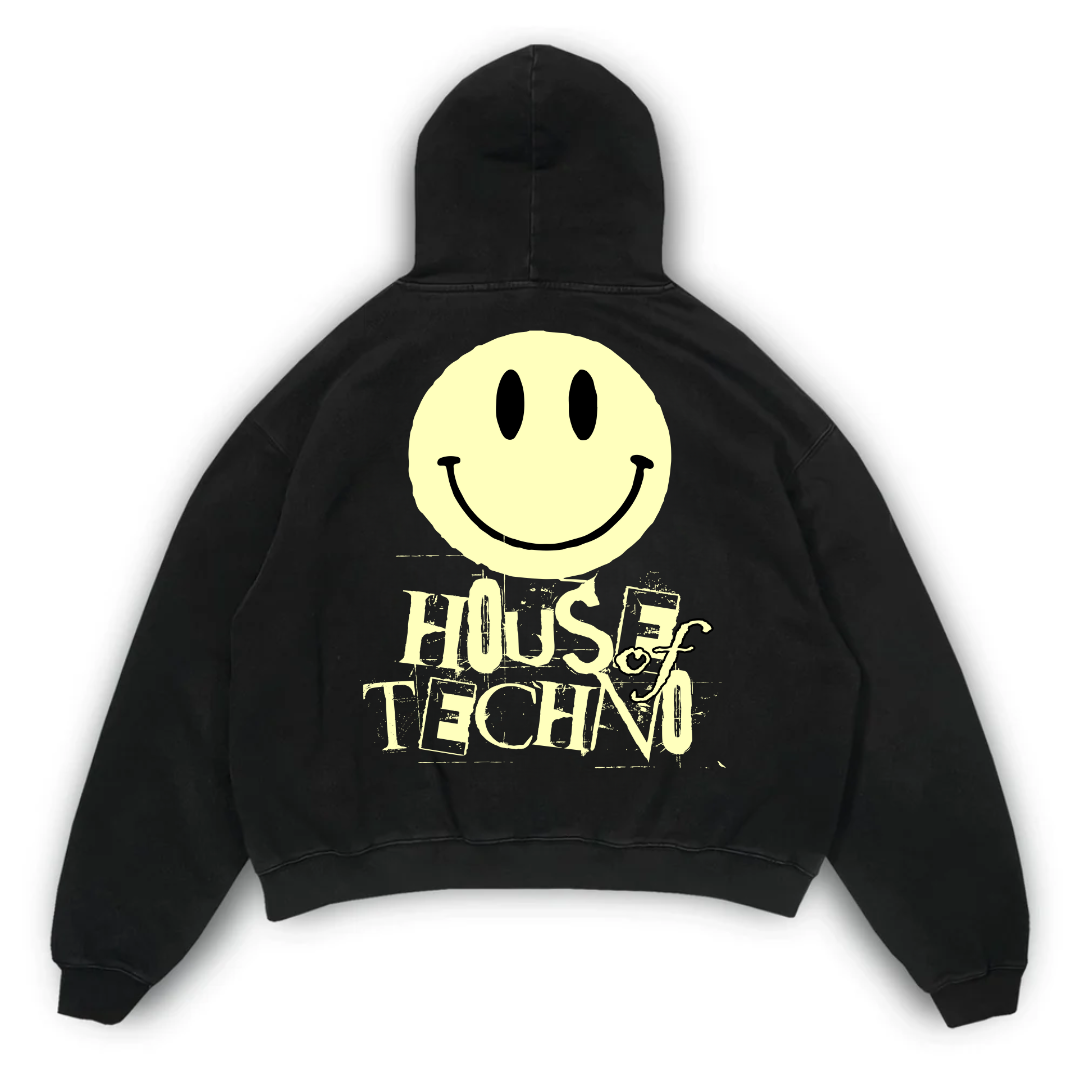 HOUSE TECHNO OVERSIZED HOODIE