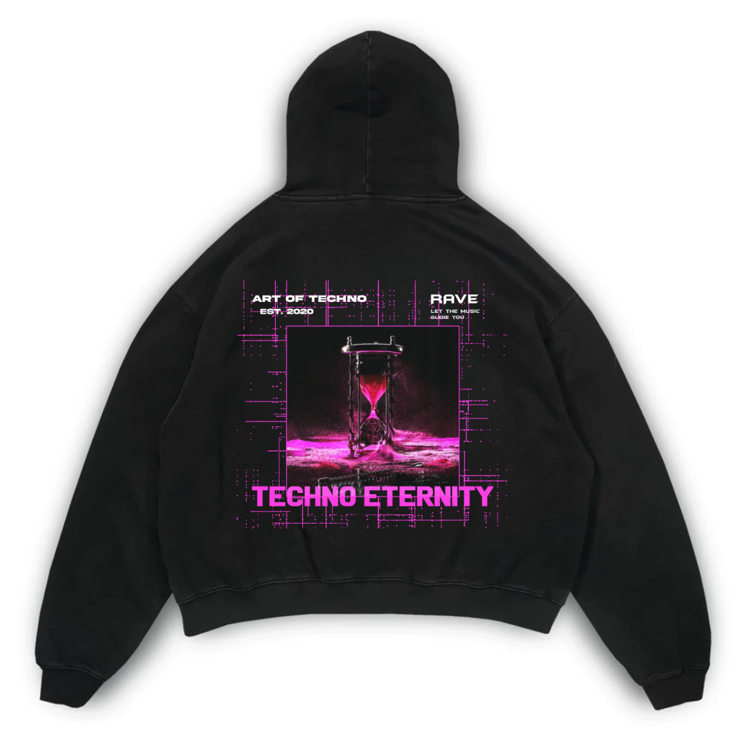 TECHNO ETERNITY OVERSIZED HOODIE