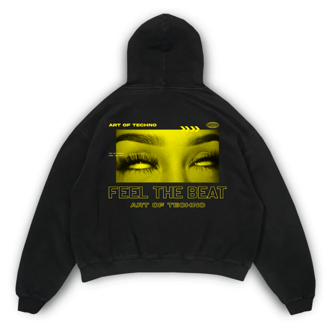 FEEL THE BEAT OVERSIZED HOODIE