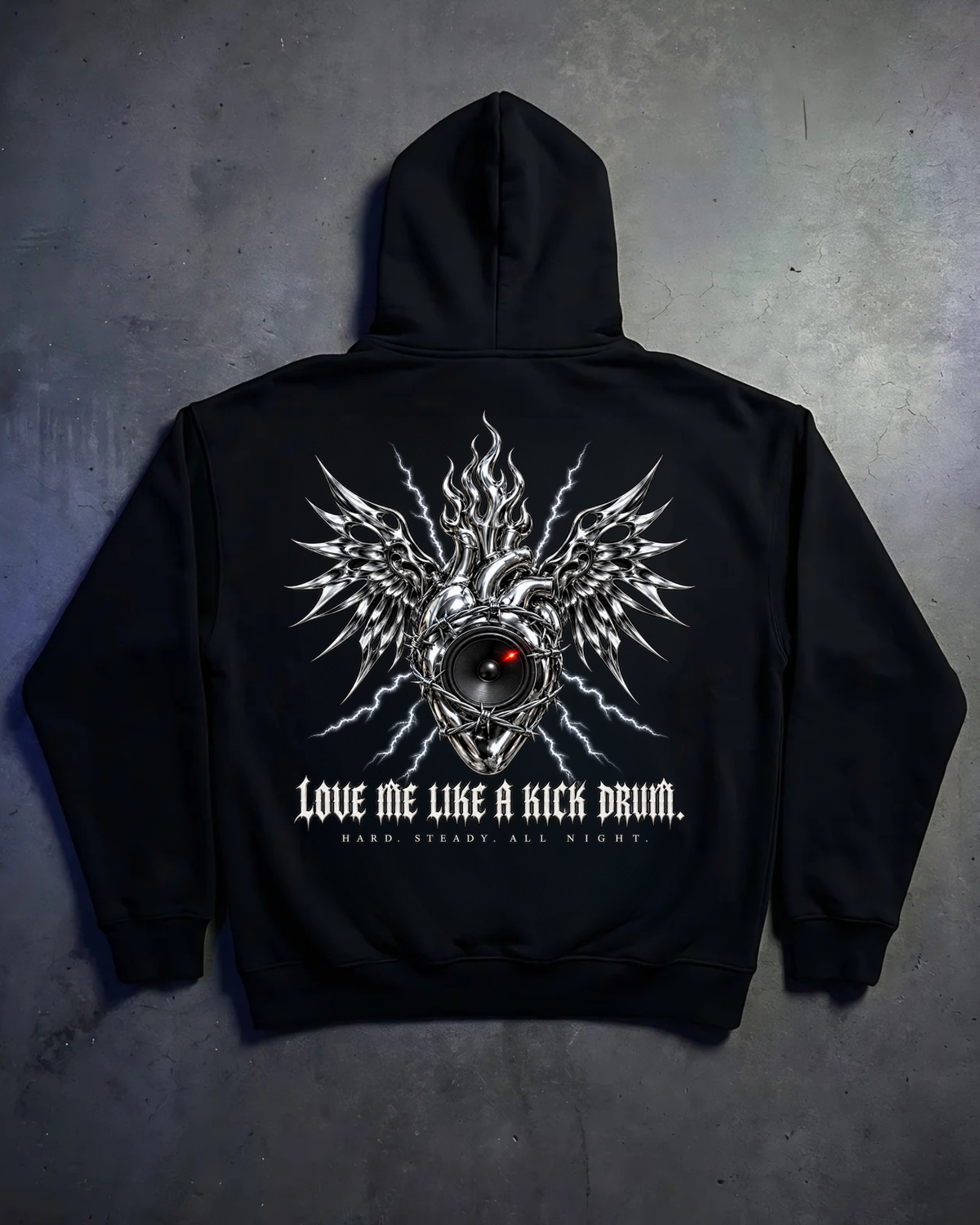 LOVE ME LIKE A KICK DRUM - Oversized Hoodie