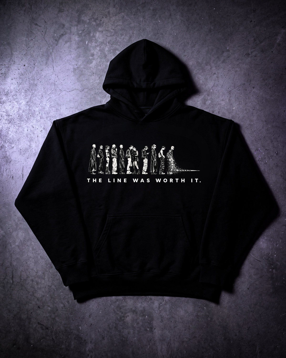 THE LINE WAS WORTH IT 2 - Oversized Hoodie