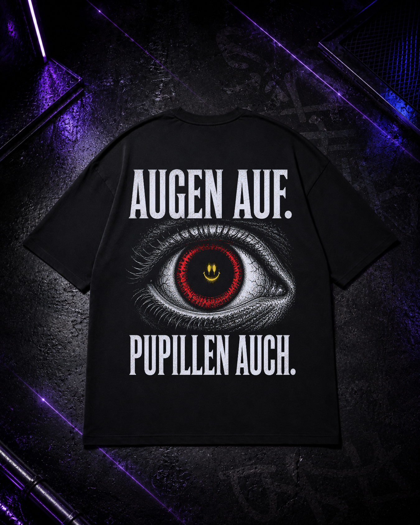Augen Auf - Techno Oversized Shirt Backprint