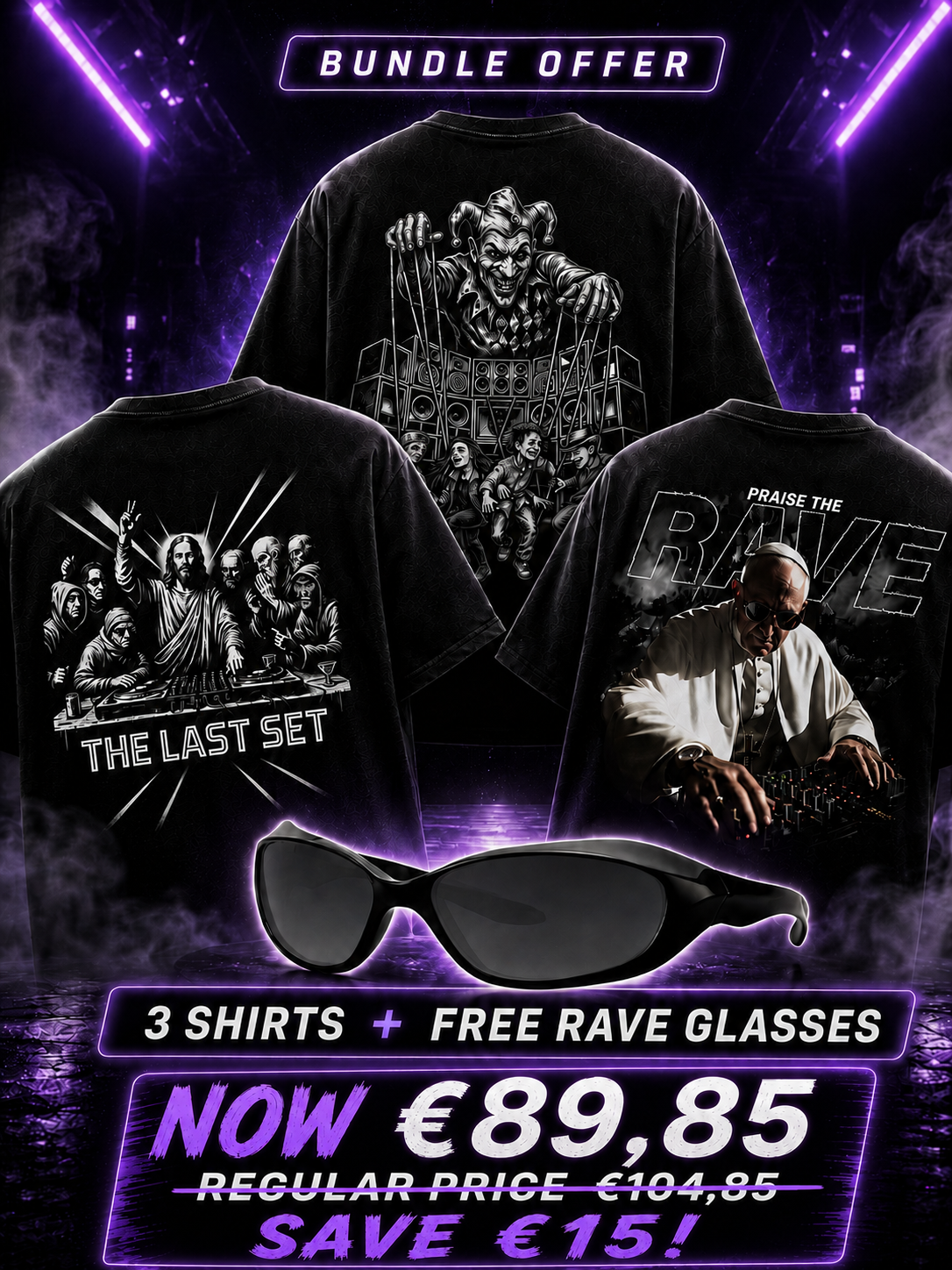 Psycho techno Shirt Bundle