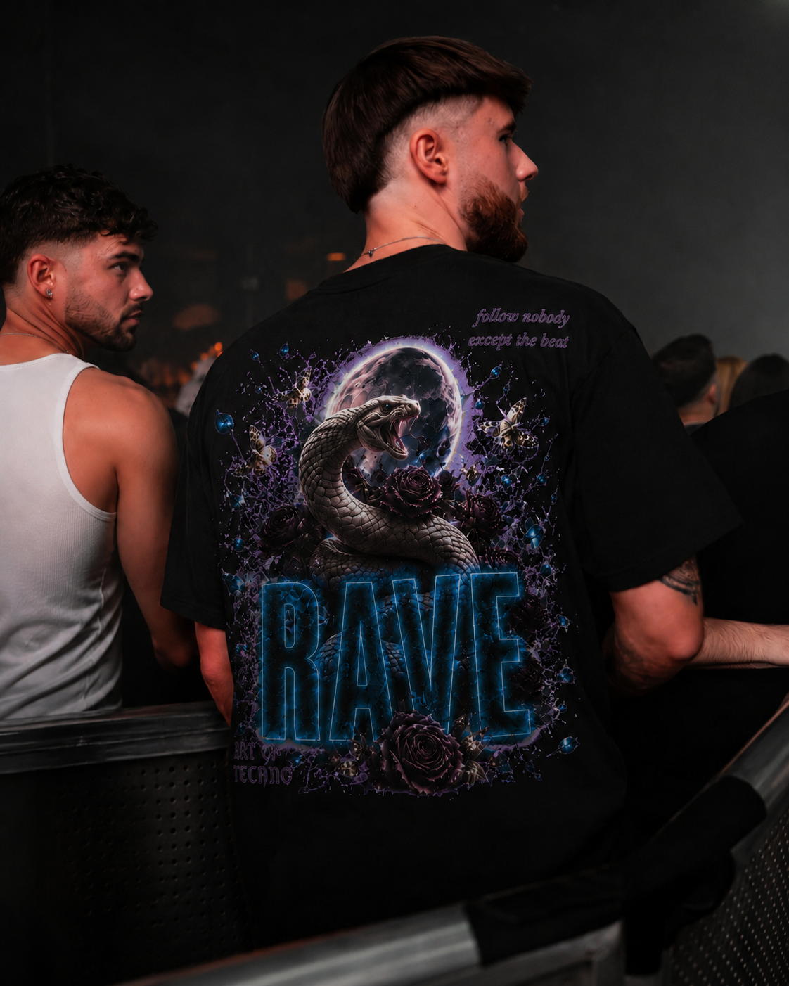 SNAKE - TECHNO OVERSIZED SHIRT - BACKPRINT