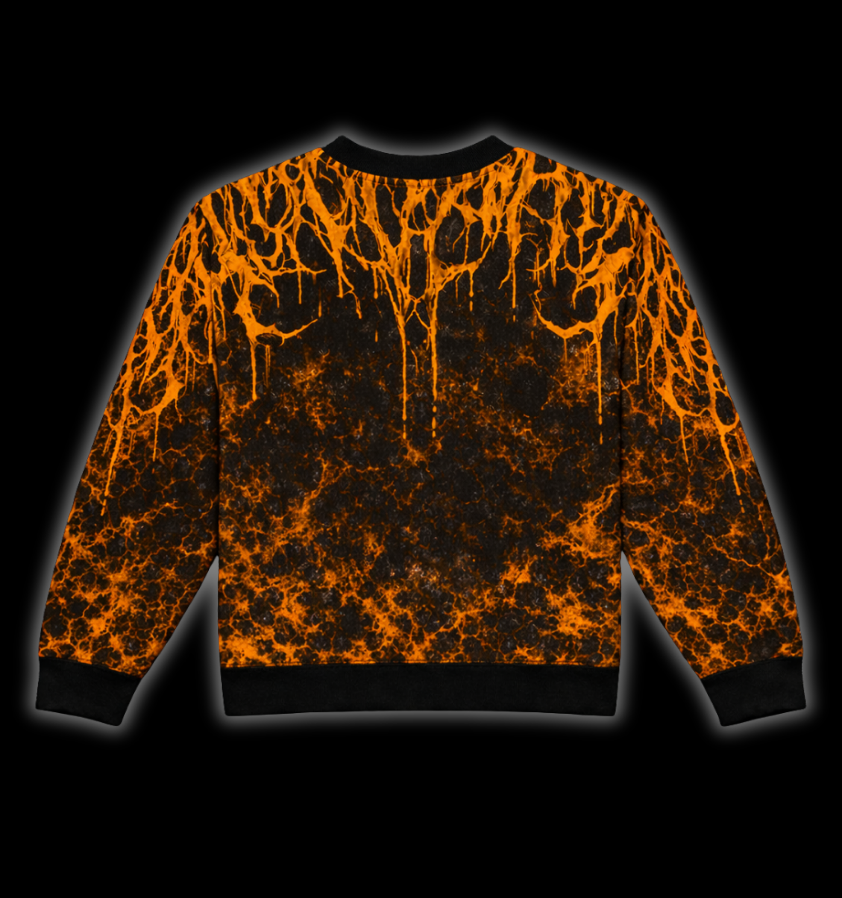ART OF TECHNO ORANGE - SWEATSHIRT AOP