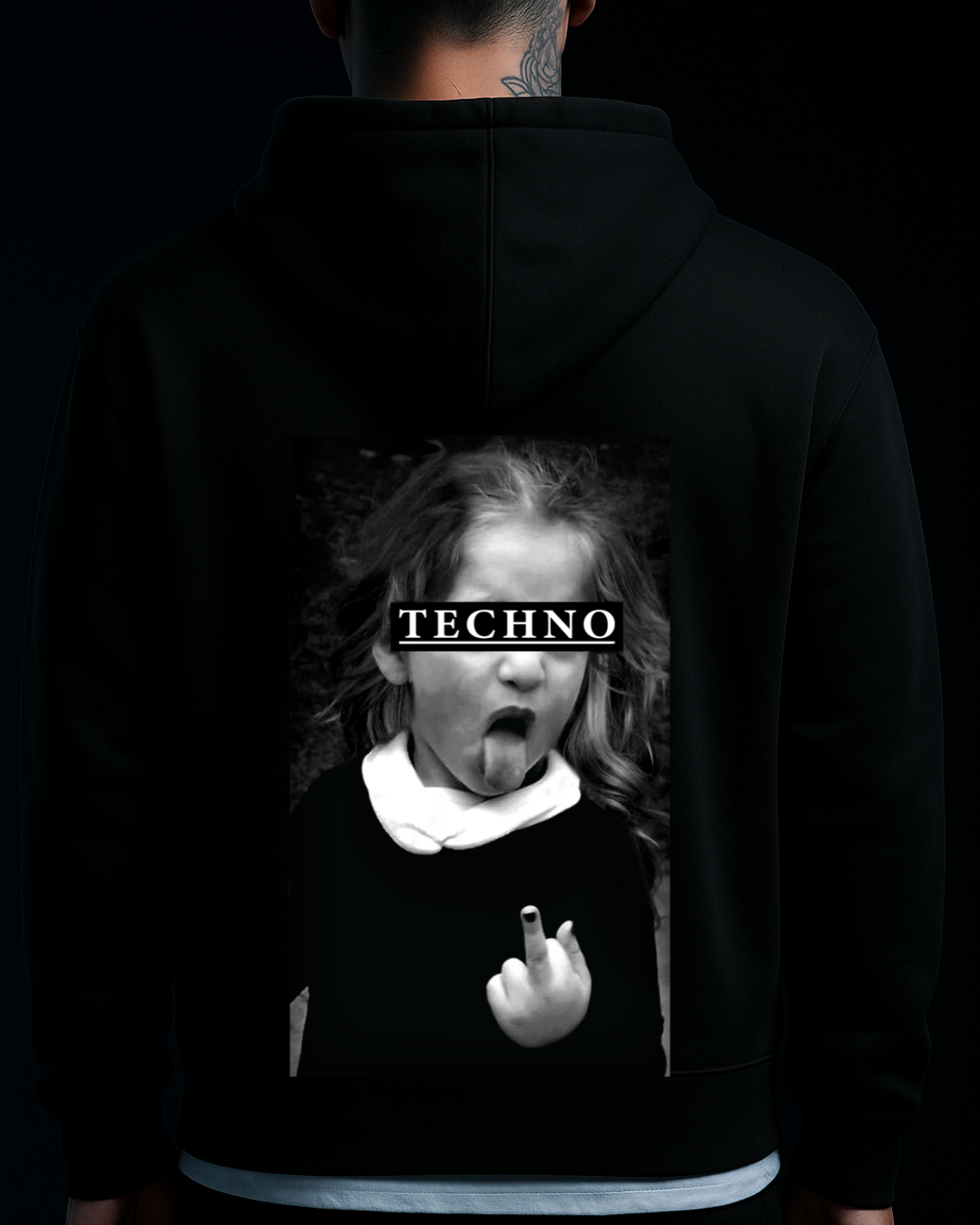 TECHNO GIRL - Oversized Zipper Hoodie