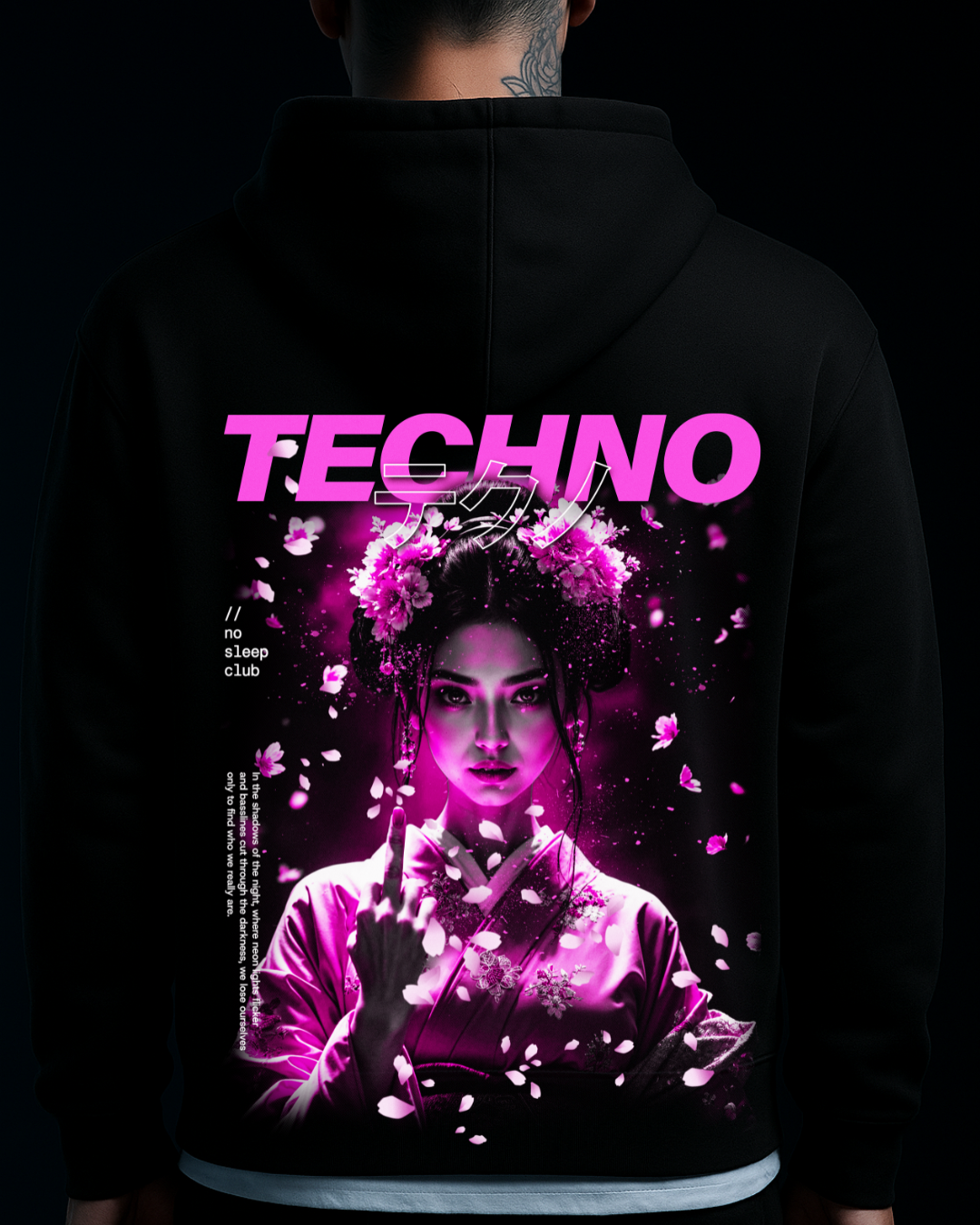 GEISHA - Oversized Zipper Hoodie