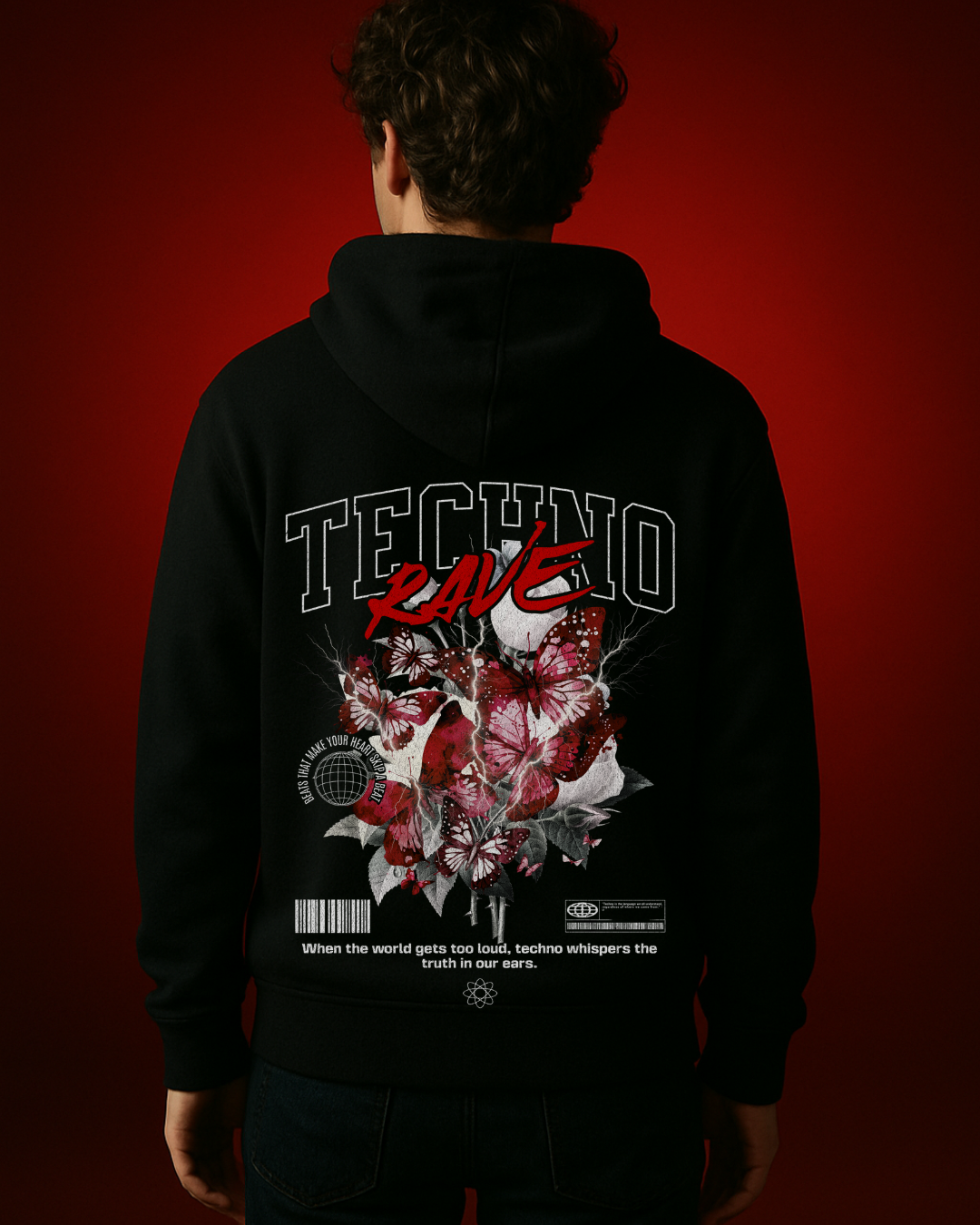 Rave Red - Oversized Hoodie