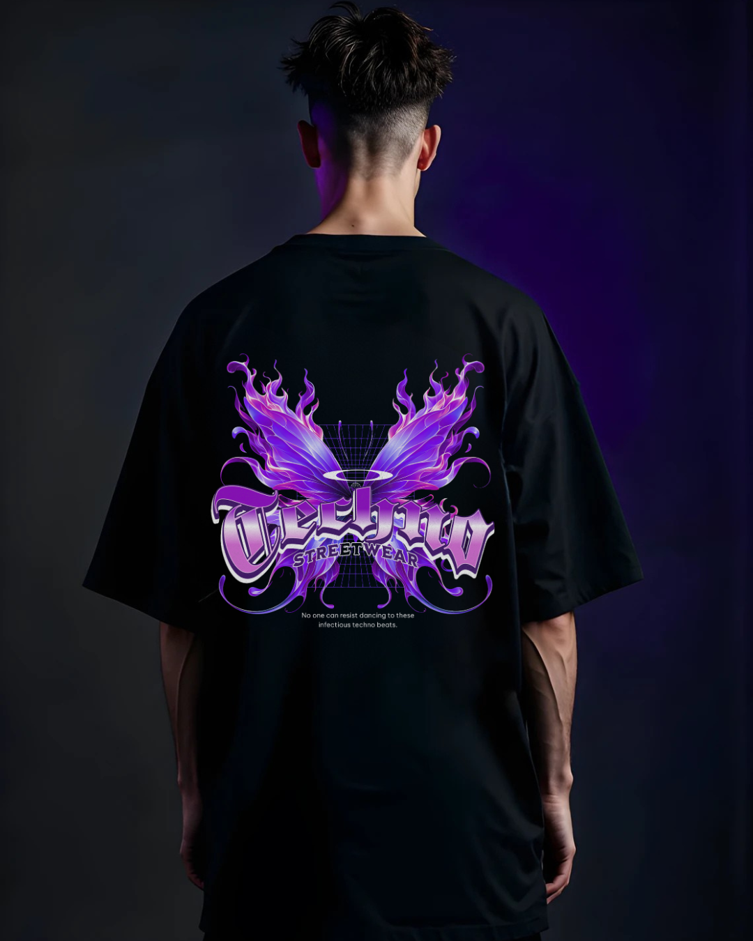 Purple Butterfly - Oversized Shirt
