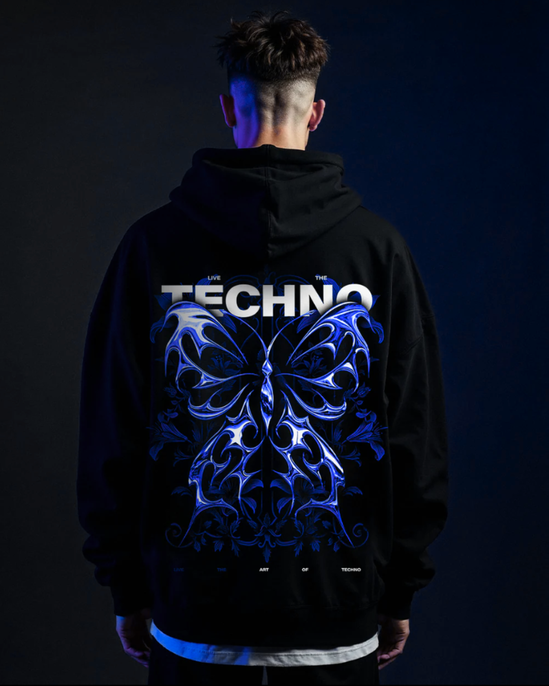 Butterfly Blue - Oversized Hoodie