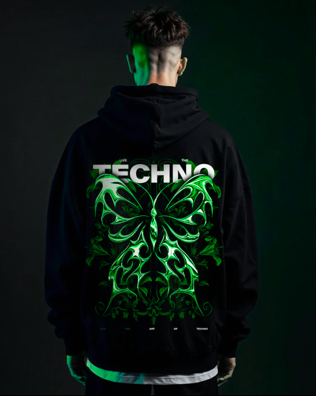 Butterfly Green - Oversized Hoodie