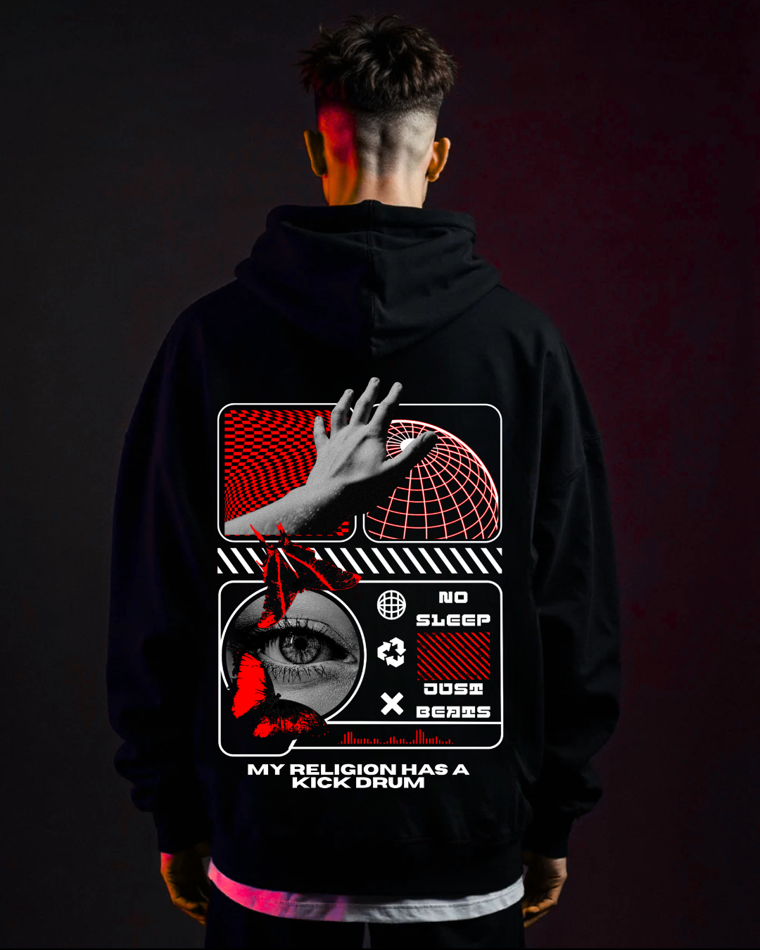 Kickdrum - Oversized Hoodie