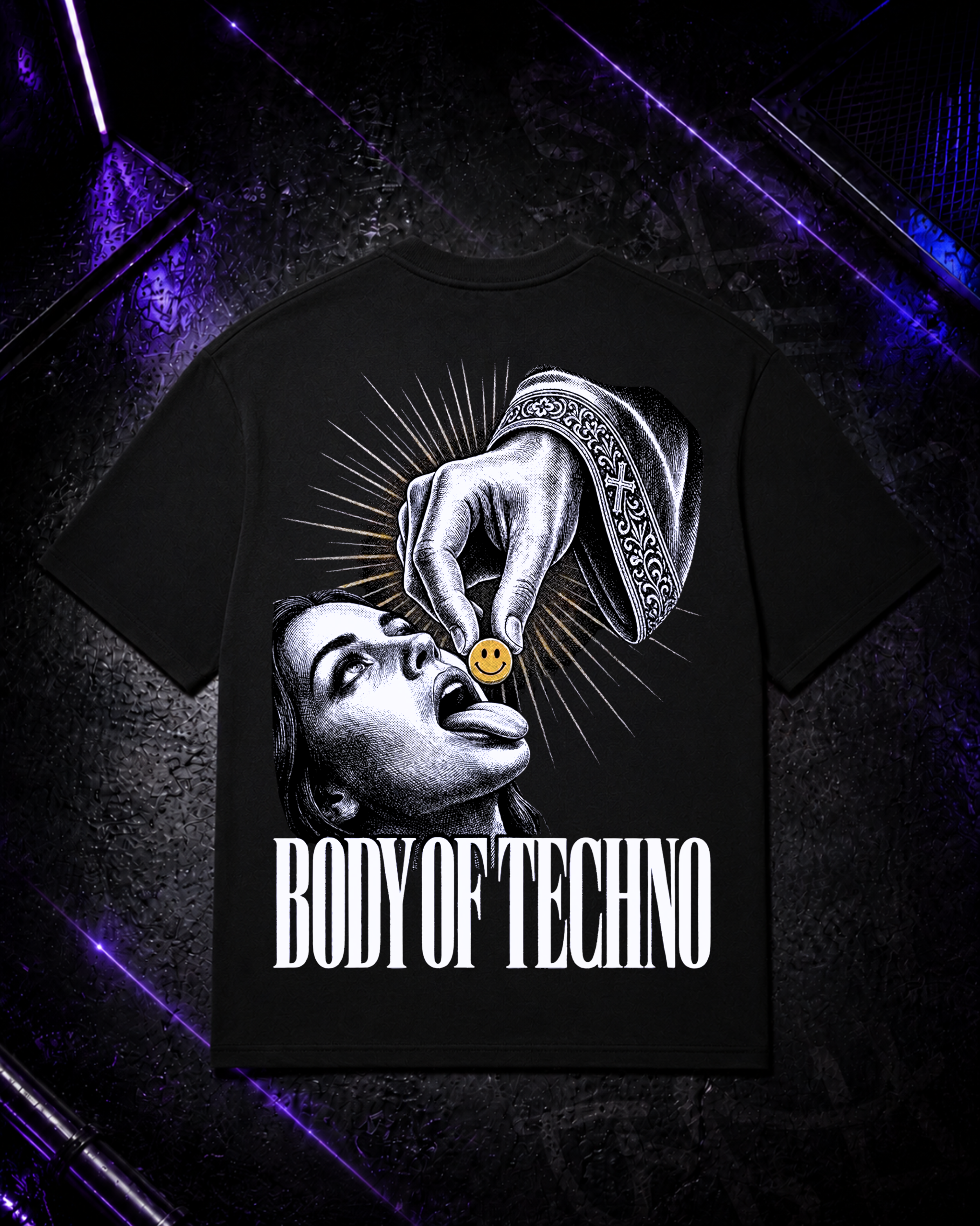 Body of Techno - Techno Oversized Shirt - Backprint