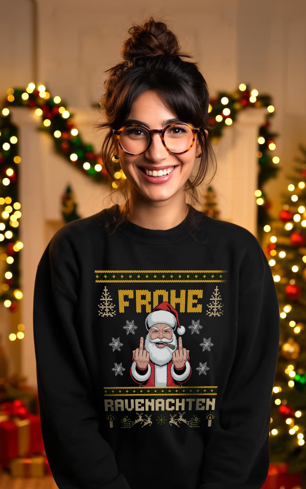 Frohe Ravenachten - CHRISTMAS SWEATER UNISEX
