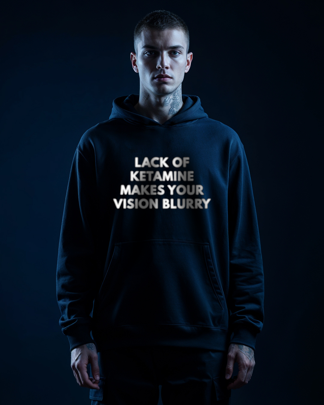 LACK OF KETAMINE - OVERSIZED HOODIE