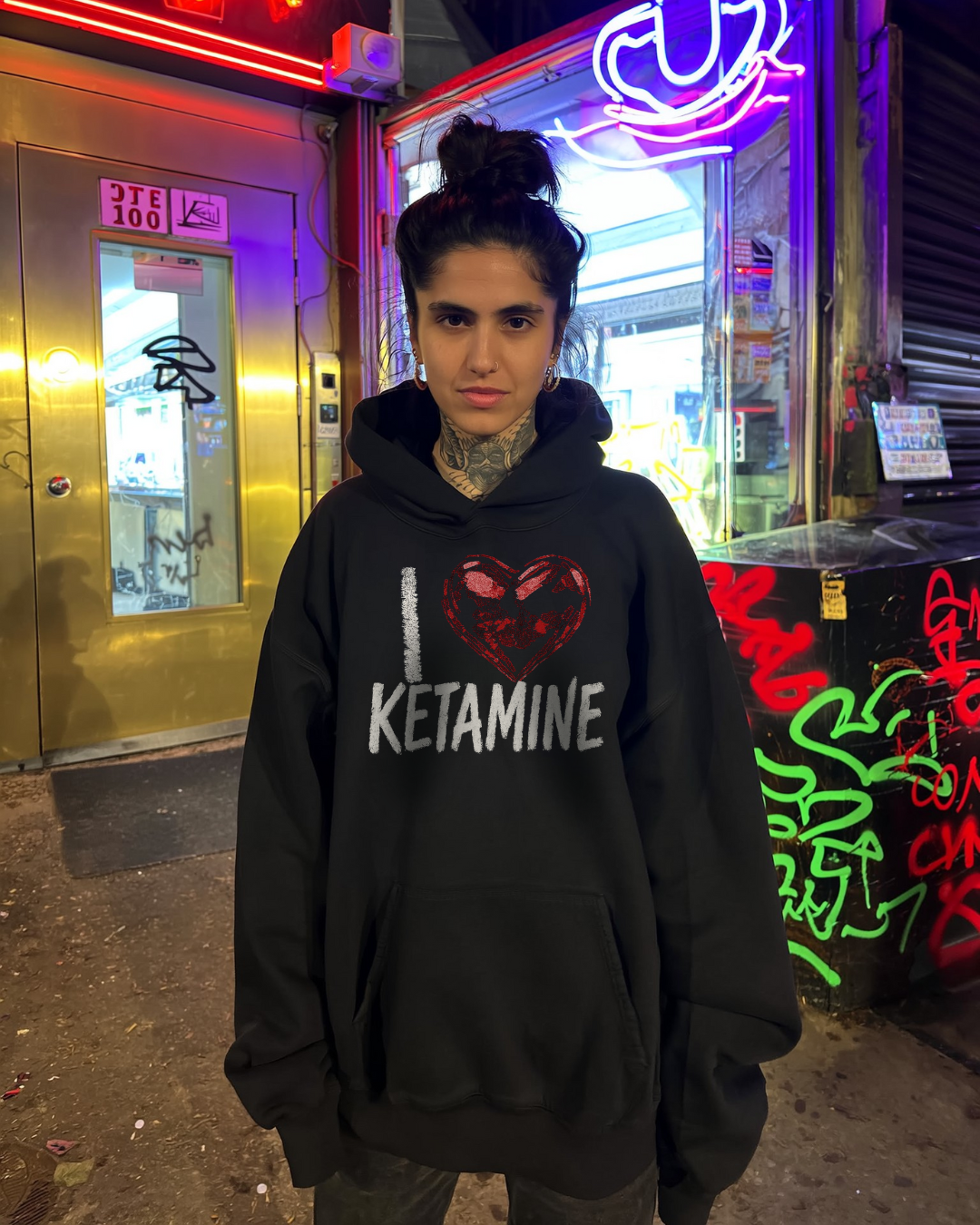I LOVE KETAMINE - OVERSIZED HOODIE