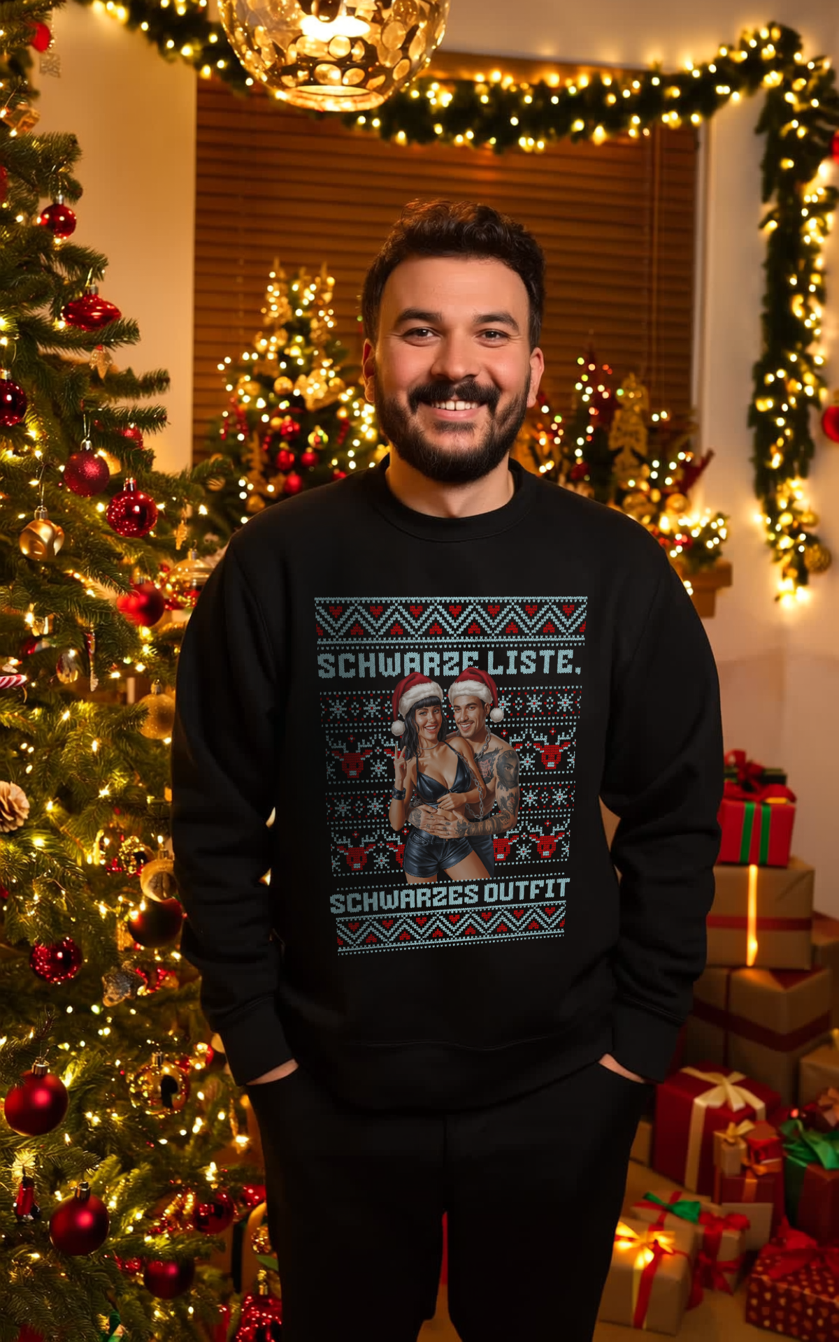 Schwarze Liste - CHRISTMAS SWEATER UNISEX