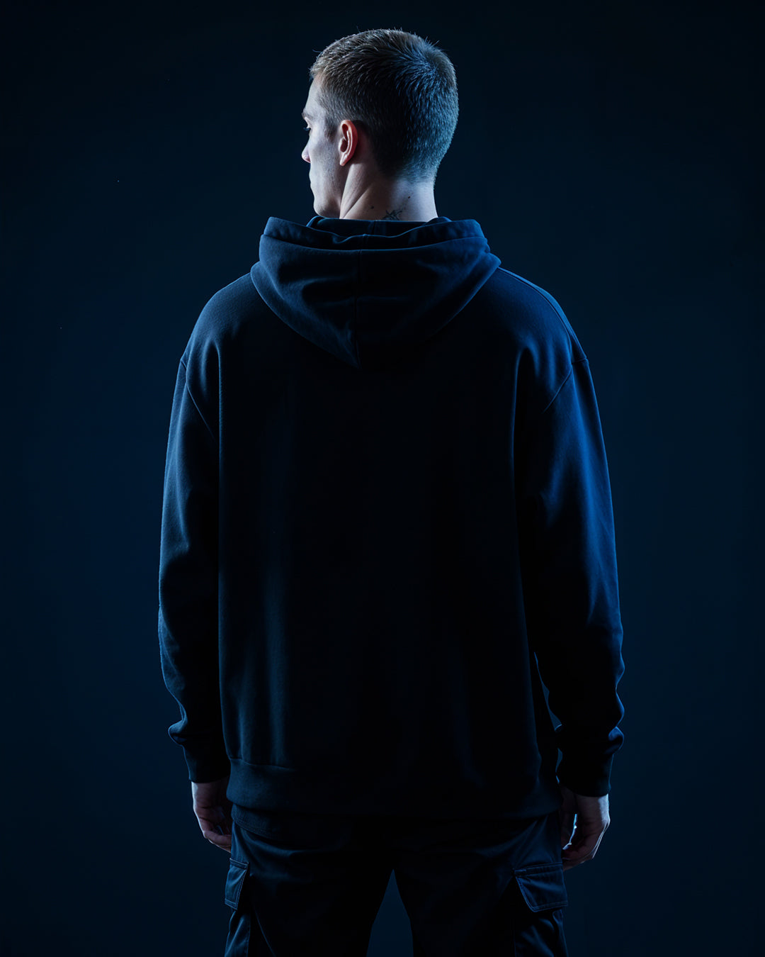 rave religion blue oversized hoodie - spring collection