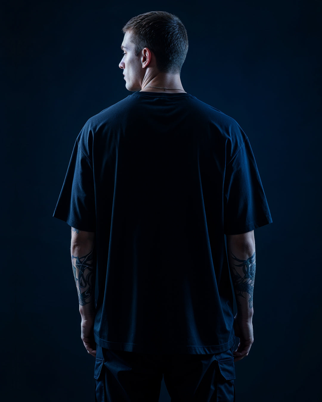 rave religion blue oversized shirt - spring collection