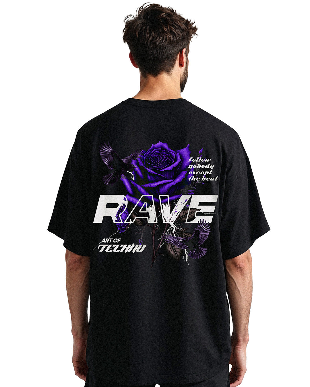 rave in peace purple - Oversized Shirt