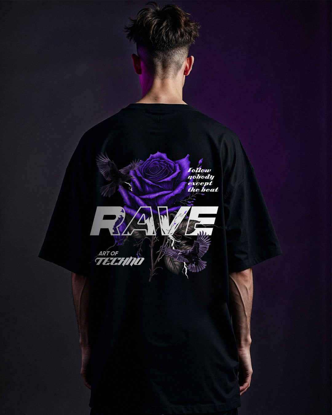 rave in peace purple - Oversized Shirt