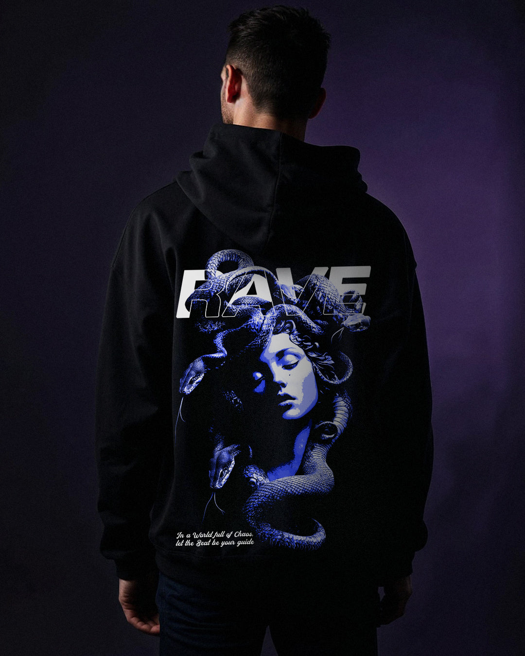 MEDUSA BLUE OVERSIZED HOODIE - RIP COLLECTION