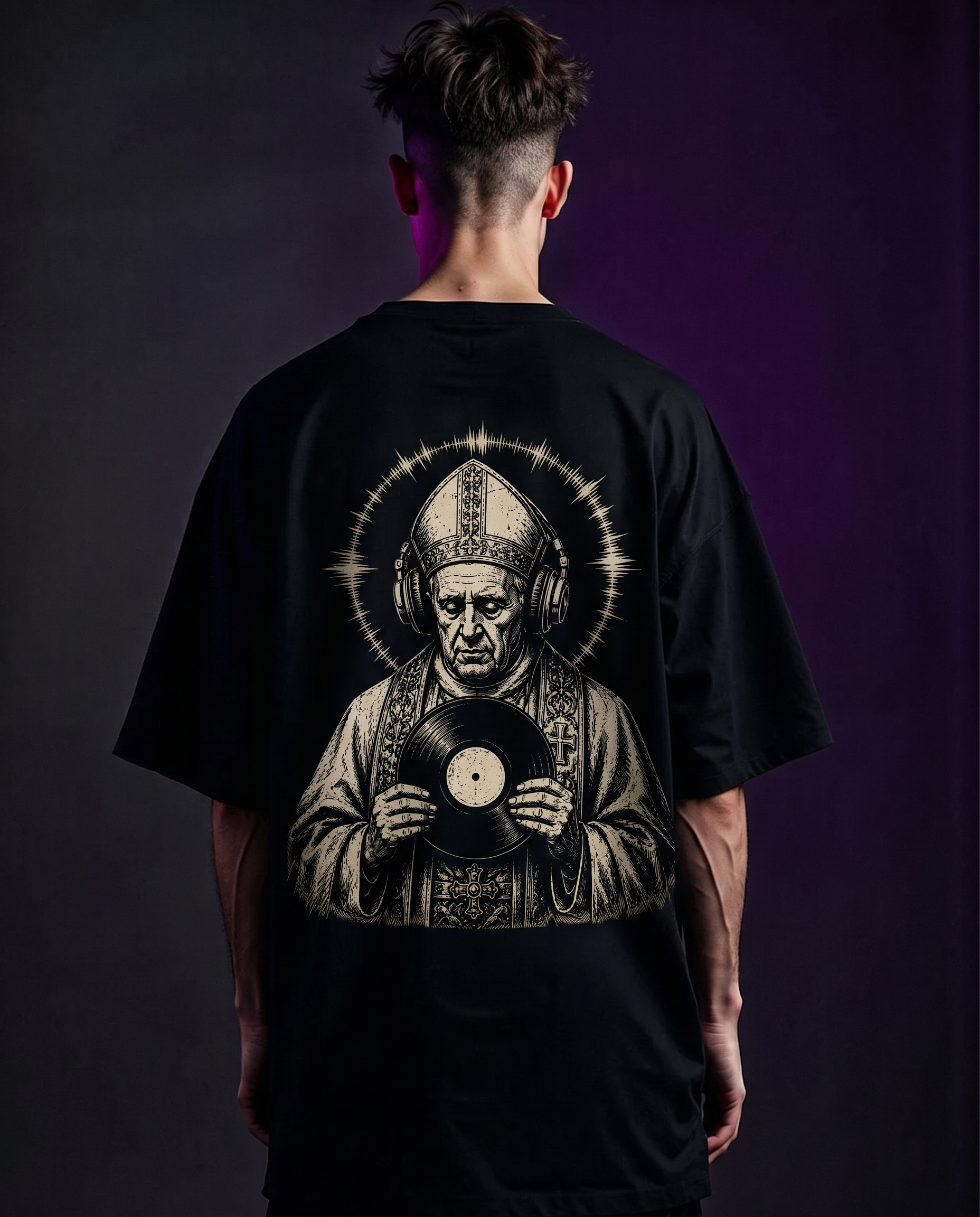 TECHNO ✝️ - OVERSIZED SHIRT TECHNO - BACKPRINT
