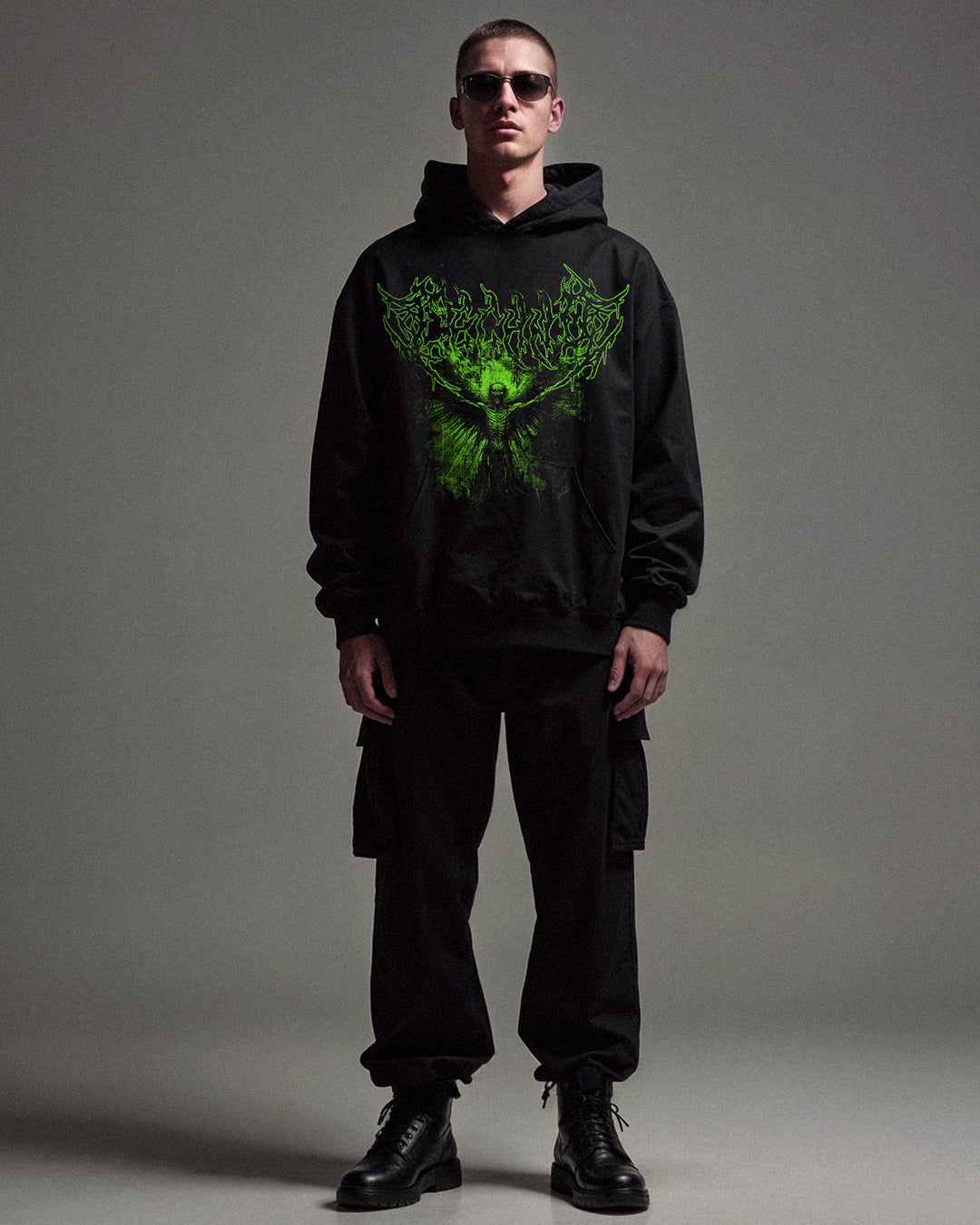 Art of Techno Oversized Hoodie - Shadow Collection