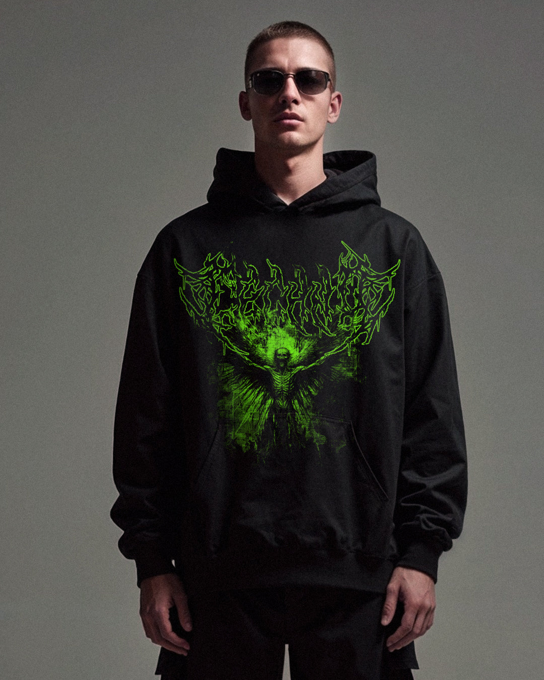 Art of Techno Oversized Hoodie - Shadow Collection