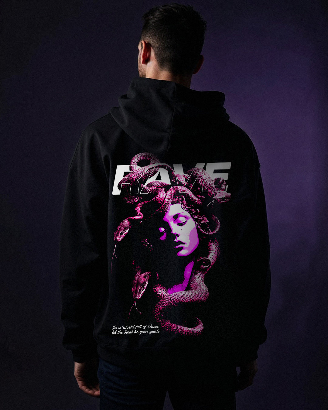 RAVE MEDUSA Oversized Hoodie -RIP COLLECTION