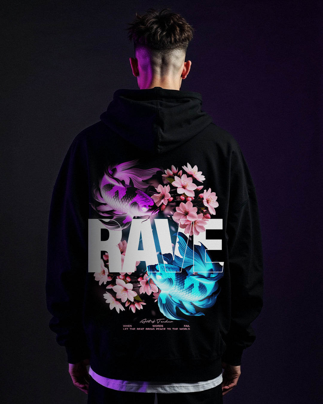 Koi Carp Oversized Hoodie - RIP Collection