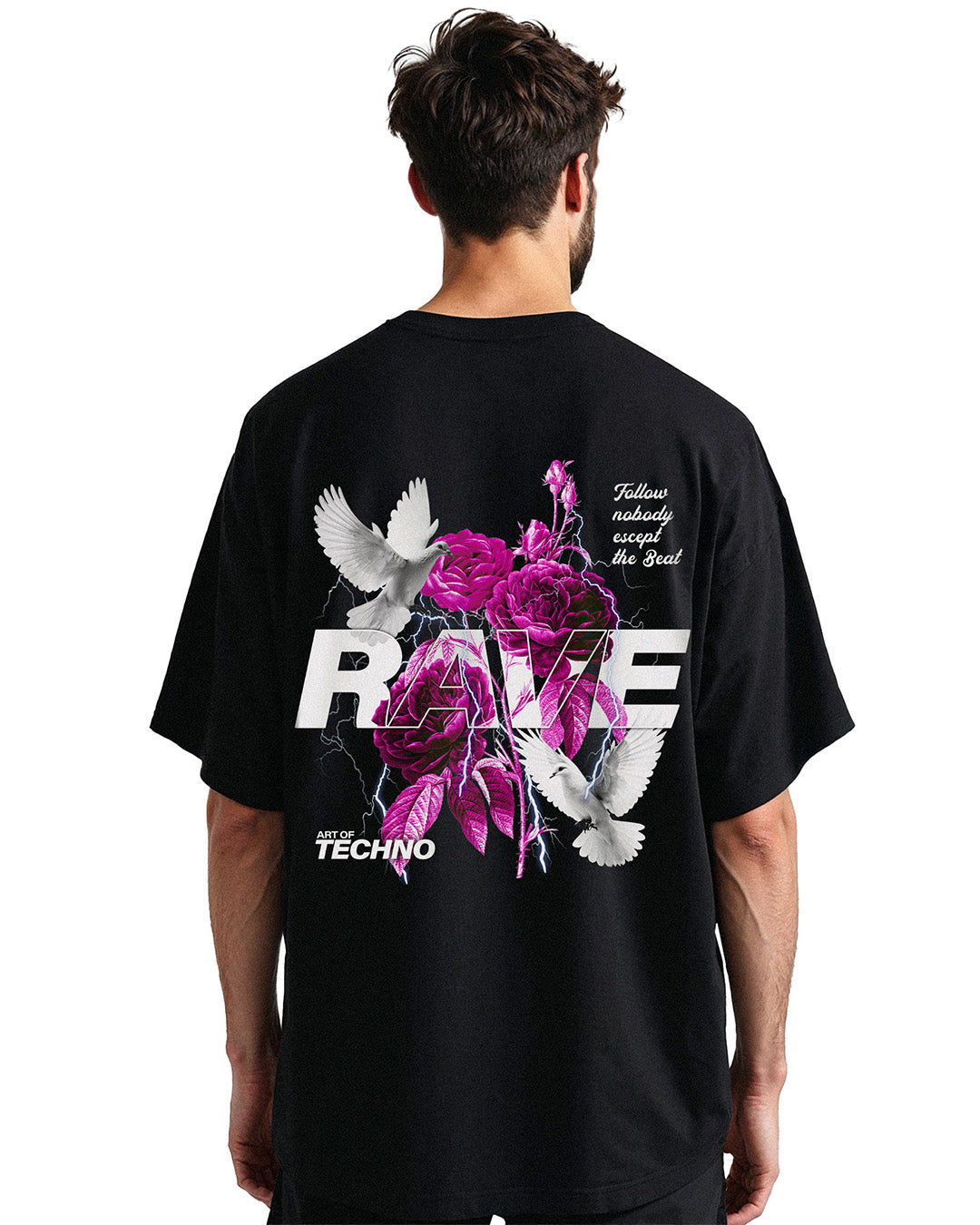 RAVE IN PEACE PINK Oversized Shirt - RIP COLLECTION