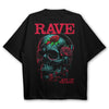Camiseta extragrande Rave Skull