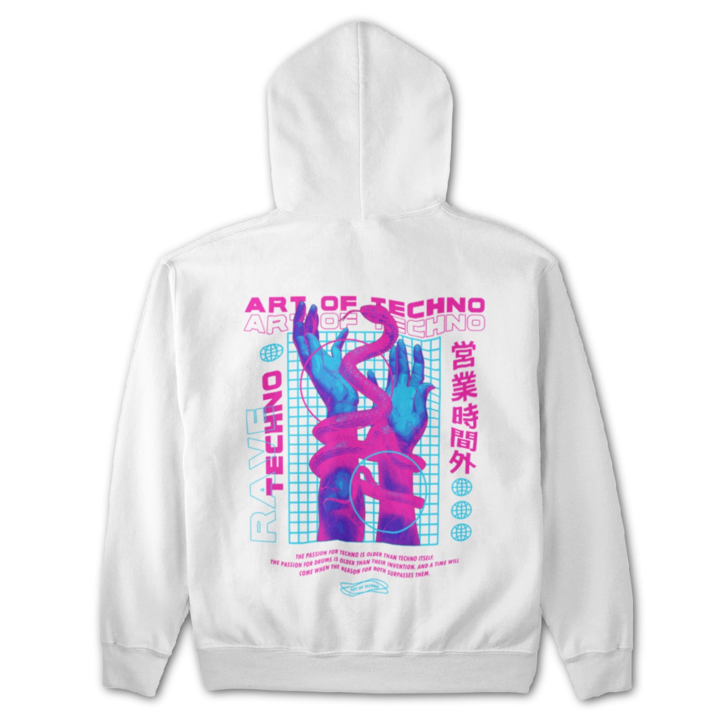 Live The Art Of Techno Hoodie