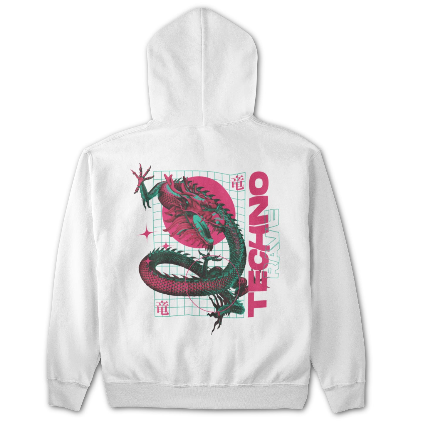 Techno Dragon Backpatch Hoodie