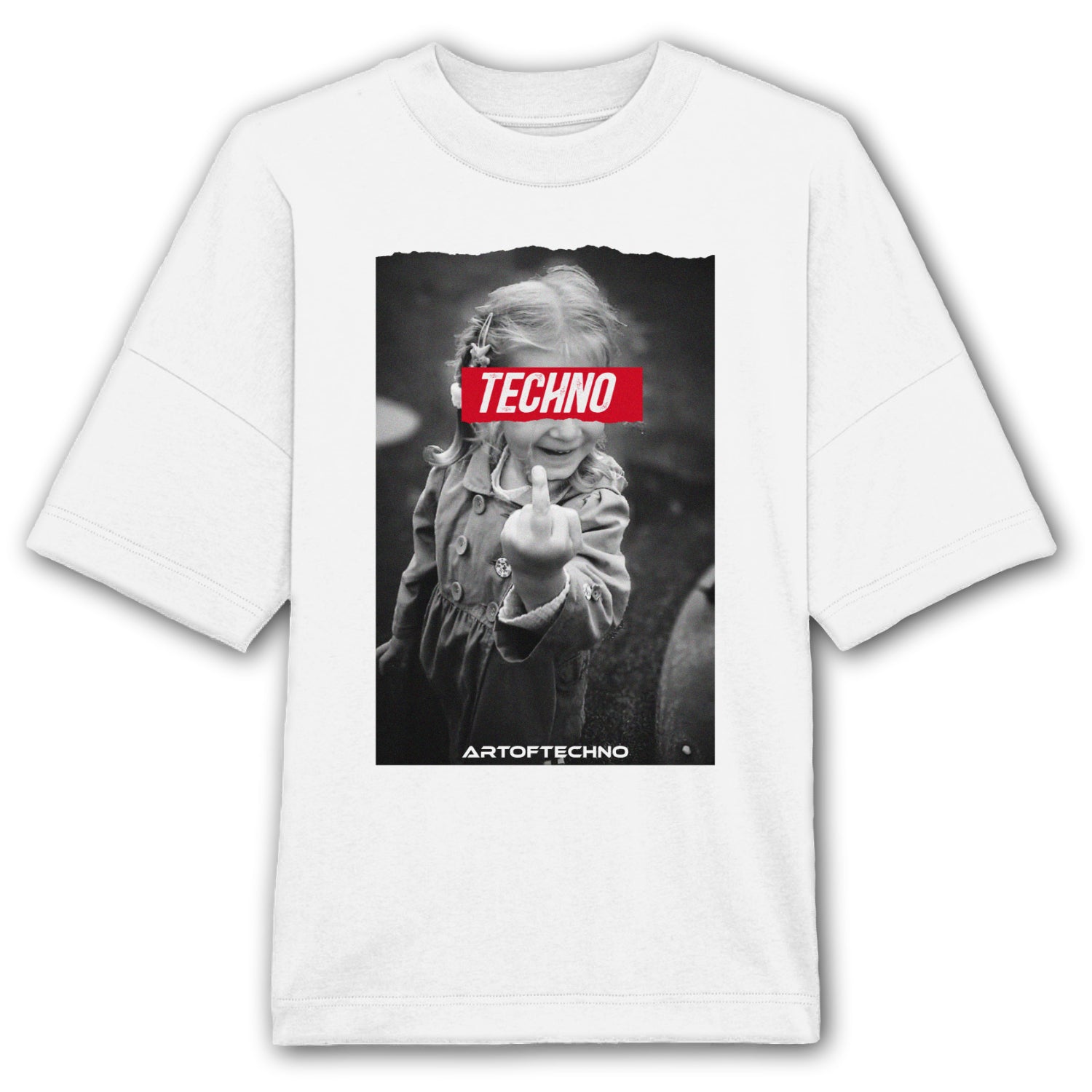 T-shirt oversize Technopreme imprimé sur le devant