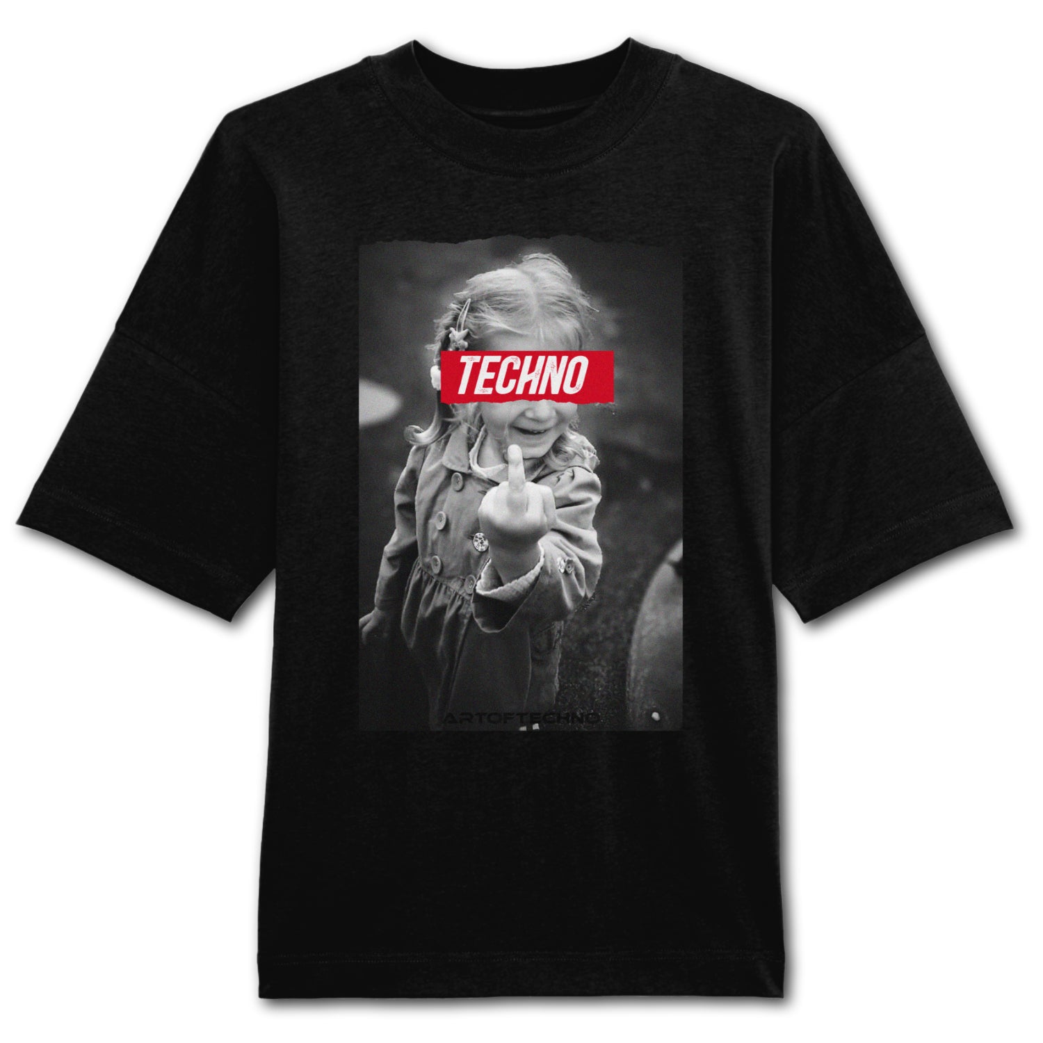 T-shirt oversize Technopreme imprimé sur le devant