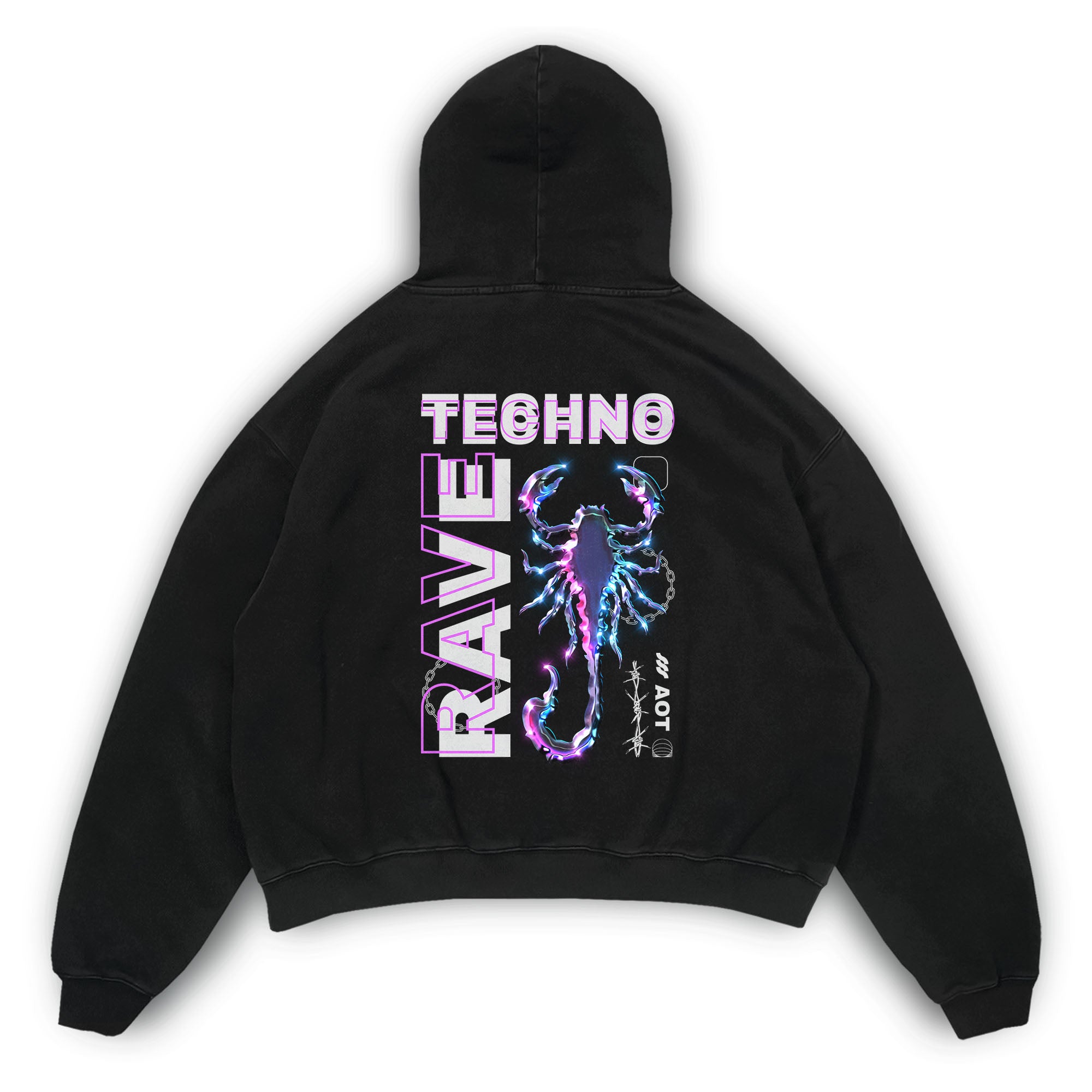 Sudadera con capucha oversize Rave Scorpian