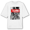 Techno Princess Oversized Front Print T-Shirt