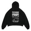 Techno Is A Weapon Oversized Hoodie