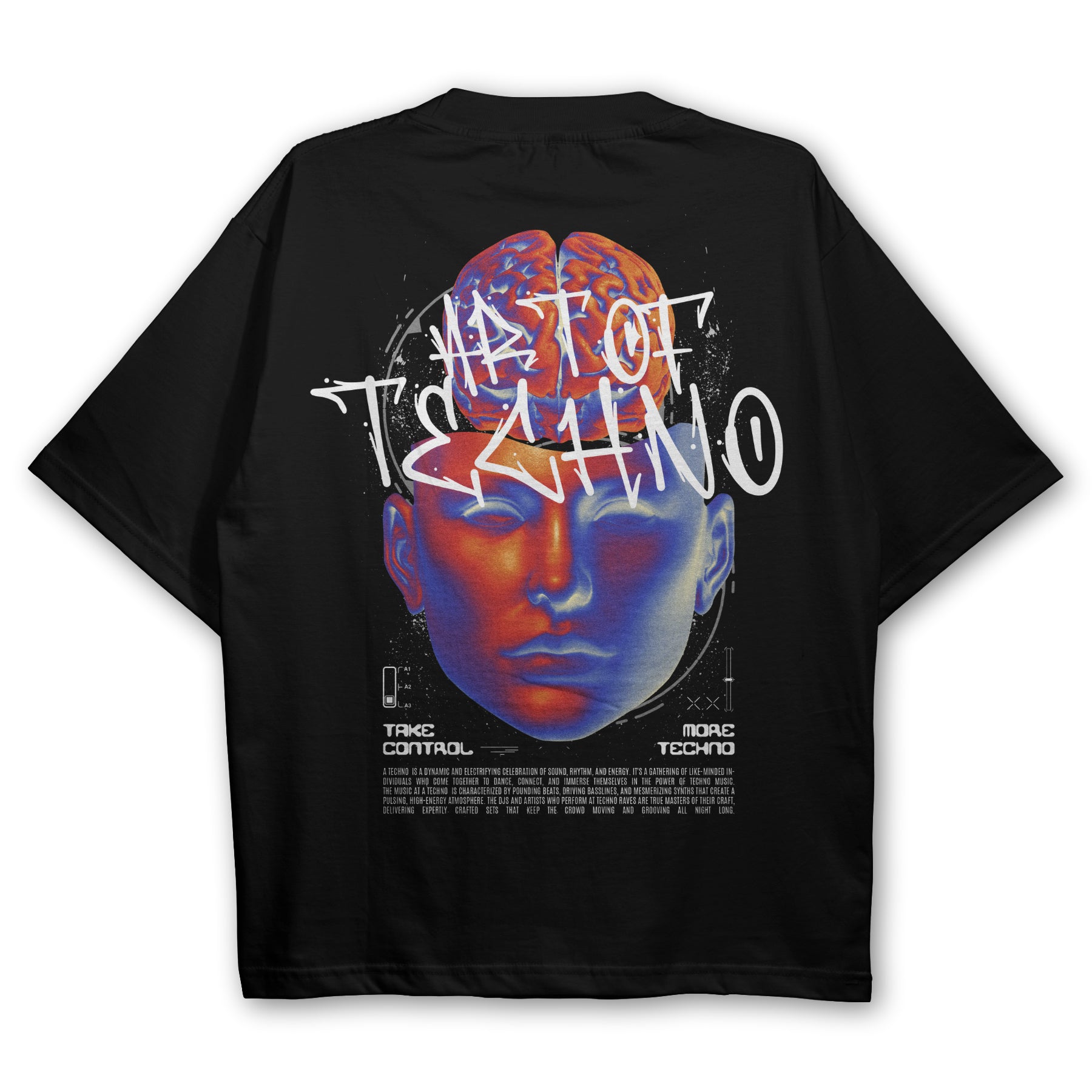 Techno Mindblow Oversized T-Shirt