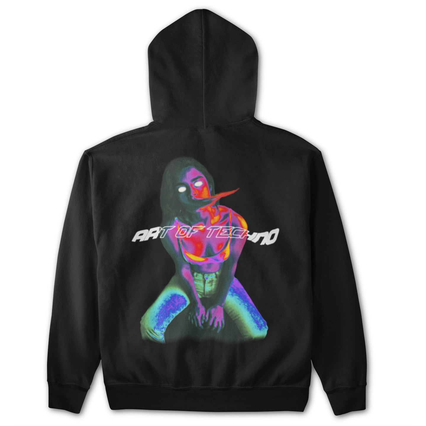 Rave Feeling Back Patch Hoodie