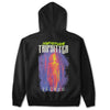 Personal trip sitter back patch hoodie unisex